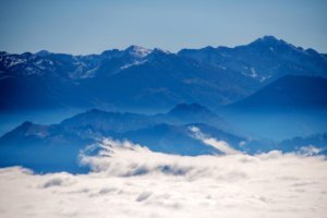 Fog bank in Teton Pass, Idaho